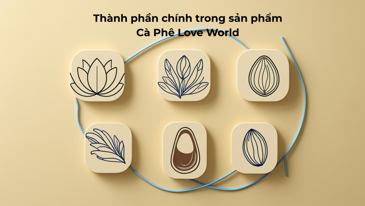 Thành phần chính trong sản phẩm Cà Phê Love World