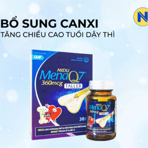Midu MenaQ7 Bổ sung canxi giúp tăng chiều cao tuổi dậy thì (1)